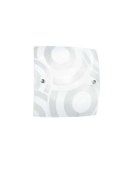 PLAFONIERA MIRO' BIANCA GRANIGLIATA 40X40CM - 3XE27 MAX 60W