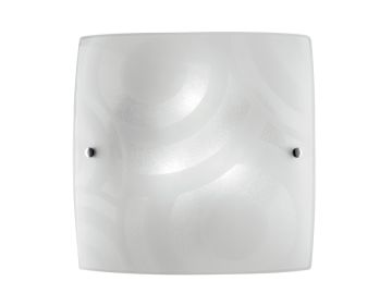 PLAFONIERA MIRO' BIANCO GRANIGLIATO 40X40CM - 3XE27 MAX 60W