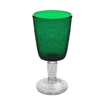MEMENTO - CALICE DA VINO LINEA GOBLET IN VETRO EMERALD 30CL