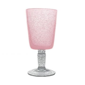 MEMENTO - BICCHIERE GOBLET IN VETRO 30CL PINK