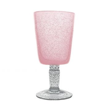 MEMENTO - CALICE DA VINO LINEA GOBLET IN VETRO PINK 30CL