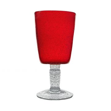 MEMENTO - BICCHIERE GOBLET IN VETRO 30CL RED
