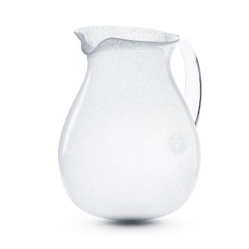 MEMENTO - CARAFFA PITCHER IN VETRO WHITE TRASPARENT 160CL