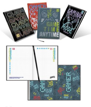 DIARIO 9 MESI BOYS GAMER 13X17.8CM ASSORTITO