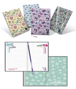 DIARIO 9 MESI GIRLS TRENDY 13X17.8CM ASSORTITO