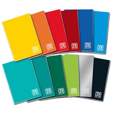 ONE COLOR - MINI QUADERNO 20 FOGLI 12X17CM RIGHE ASS.