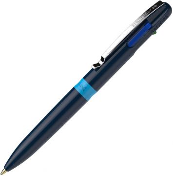 PENNA A SFERA SLIDER 4 COLORI BLU/CIANO