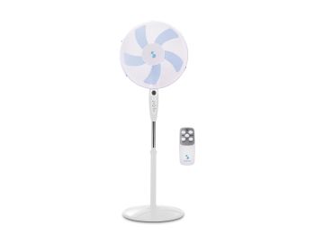 PIANTANA VENTILATORE CM 40X40 H.130 BIANCO CON TELECOMANDO