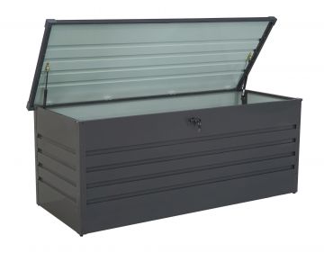 BAULE DA ESTERNO CM 185X82 H75 ACCIAIO ANTRACITE