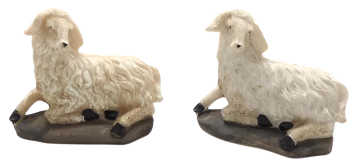 STATUINA PECORA NATURALE 7.5X4X9CM ASSORTITO