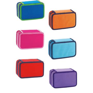 FAVORIT - ASTUCCIO 3 ZIP 12+18 FULLCOLOR 20X13X7.5CM ASSORTITO