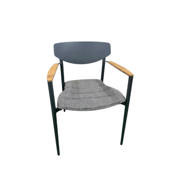 SEDIA MOD. TIMO IN METALLO ANTRACITE