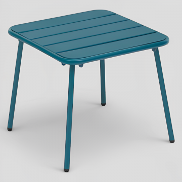 TAVOLINO MOD. PHUKET 45X45CM IN ACCIAIO OTTANIO 