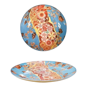 PIATTO DESSERT IN PORCELLANA LINEA JAPAN DIAM. 21CM MULTICOLORE