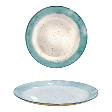 PIATTO DESSERT IN PORCELLANA LINEA MARMOREO DIAM. 20CM TIFFANY