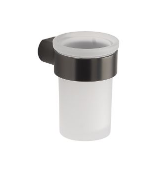 LINEA PIRENEI - BICCHIERE PORTASPAZZOLINI GUN METAL