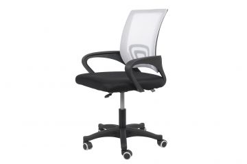 SEDIA UFFICIO PROVIDENCE CON RETE BIANCO   CM62X50 H84/93,5