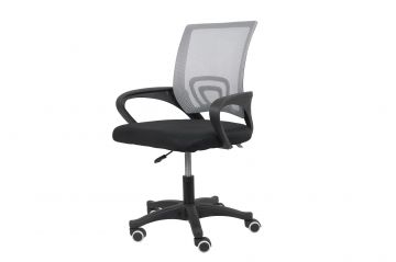 SEDIA UFFICIO PROVIDENCE CON RETE GRIGIO   CM62X50 H84/93,5