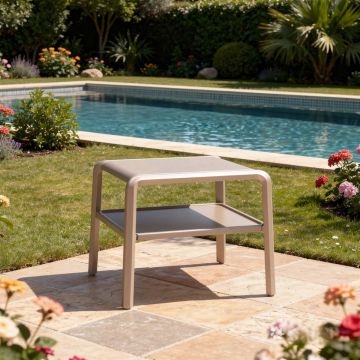 SCAB - TAVOLINO MOD VELA CM 44X49 TORTORA