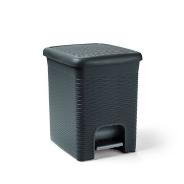 LINEA LOOP - PATTUMIERA BAGNO 6LT GRIGIA