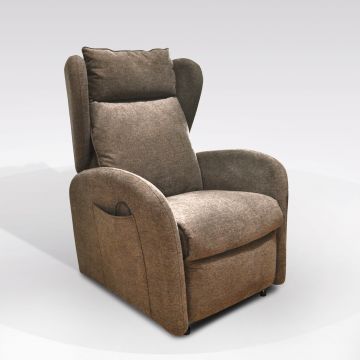 Poltrona Recliner Manuale in Tessuto Economica