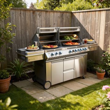 NAPOLEON - BARBECUE DOPPIA CAPPA A GAS PRESTIGE PRO 825 RSBI 10 FUOCHI