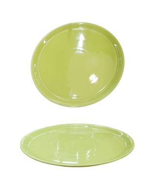 PIATTO PER PIZZA IN PORCELLANA LINEA NAPOLI DIAM. 31CM VERDE