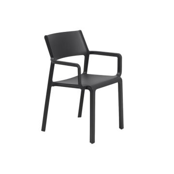 NARDI OUTDOOR - SEDIA MOD. TRILL ARMCHAIR ANTRACITE