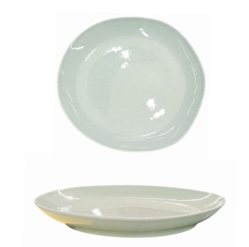 PIATTO PIANO IN CERAMICA ALTERNATIVE SOHO DIAM. 30CM VERDE