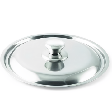 COPERCHIO CON POMELLO LINEA EASY IN ACCIAIO INOX 18/C LUCIDO D 24CM