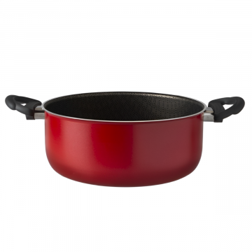 CASSERUOLA 2 MANICI LINEA ADRIATICA ROSSA DIAM. 22CM