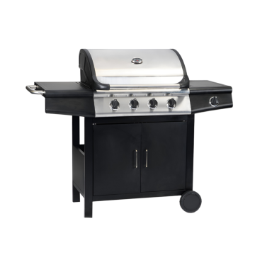 BARBECUE A GAS 4 FUOCHI+1 ACCIAIO INOX
