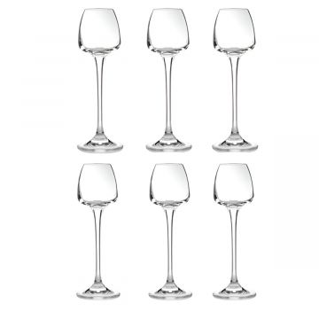 SET 6 CALICI DA LIQUORE ALIZE'E IN VETRO TRASPARENTE 7CL