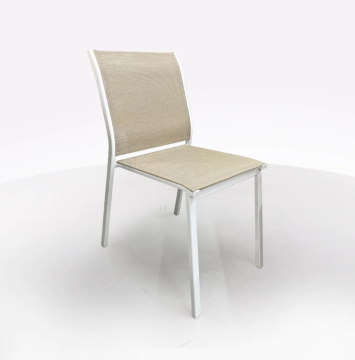 SEDIA MOD. ESSENTIA BIANCA E TEXTILENE BEIGE
