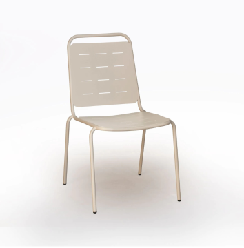 SEDIA MOD. SHANHU IN METALLO ARGILLA