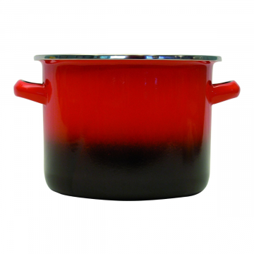 PENTOLA ALTA 2 MANICI LINEA SFUMATO ROSSO DIAM.22CM