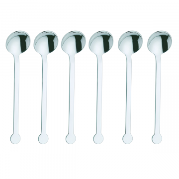 SET 6 CUCCHIAINI MOKA RIFLESSO IN ACCIAIO INOX