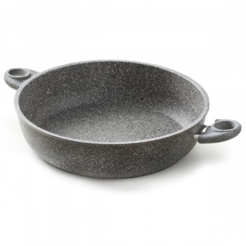 ACCADEMIA MUGNANO - TEGAME ALTO 2 MANICI CUORE DI PIETRA DIAM. 28CM