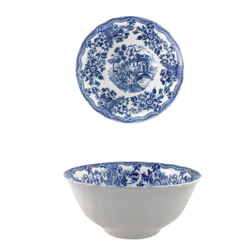 COPPA IN PORCELLANA FANTASIA INGLESE BLU