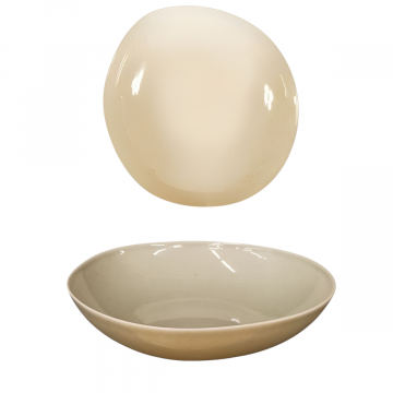 PIATTO FONDO IN CERAMICA ALTERNATIVE SOHO DIAM. 22CM BEIGE