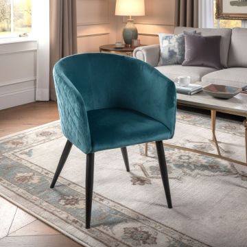 POLTRONA MOD. MARLO IN VELLUTO CM 55X57 H. 76 OTTANIO