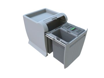 CITY - PORTA RIFIUTI ECOLOGICO BASE 45 12LT+8LT+8LT
