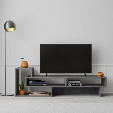 PORTA TV PETRA IN LAMINATO RETRO GREY