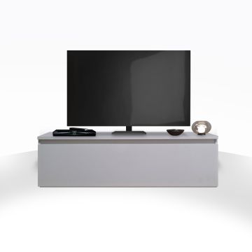PORTA TV MOD. INFINITY 2.0 CM 138X40 H. 40 GRIGIO GESSO 