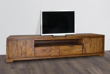 PORTA TV DI 205X45 H 45 IN LEGNO MASSELLO 1