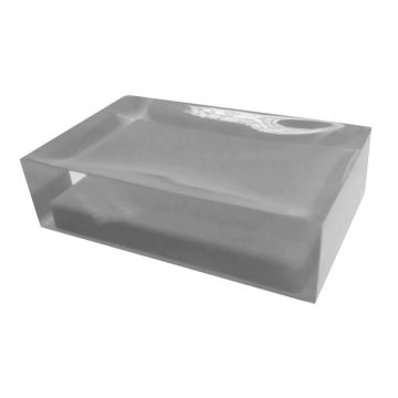 LINEA RAINBOW - PORTA SAPONE IN RESINA ARGENTO