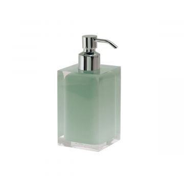 LINEA RAINBOW - DOSASAPONE VERDE MENTA IN RESINA 7X7X16,2CM