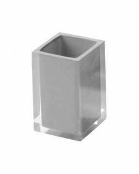 LINEA RAINBOW - BICCHIERE PORTASPAZZOLINI ARGENTO