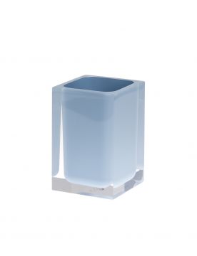 LINEA RAINBOW - BICCHIERE PORTASPAZZOLINI CELESTE