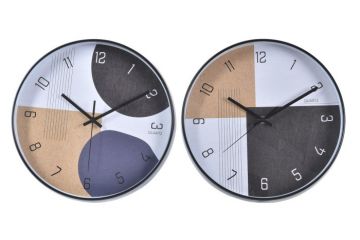 OROLOGIO A PARETE PVC 30X4X30CM ASSORTITO
